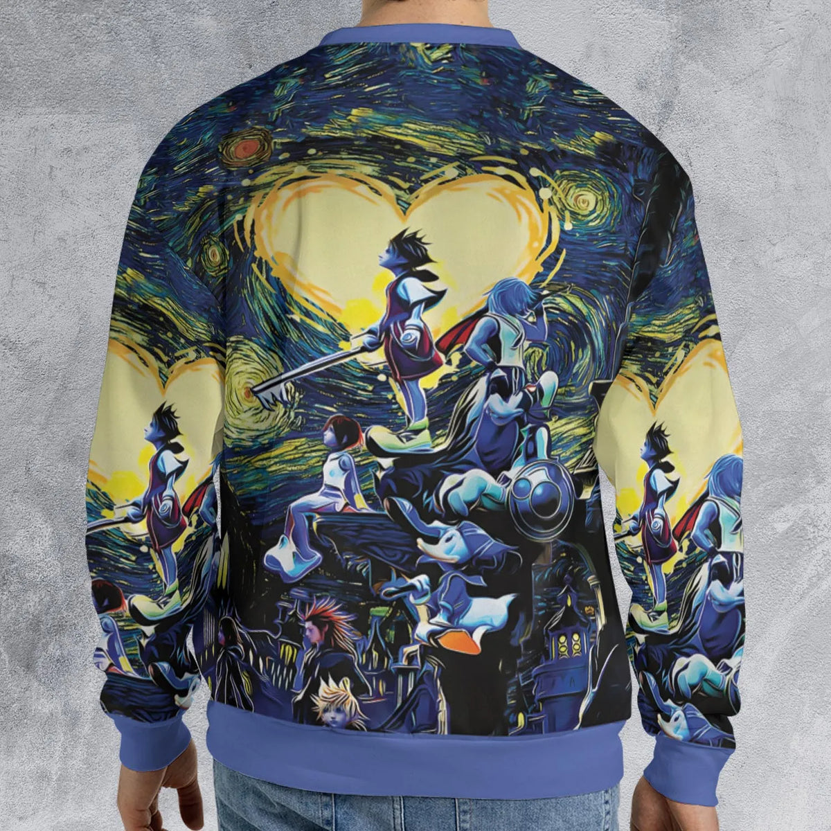 Kingdom Hearts Starry Night All-over Print Sweatshirt