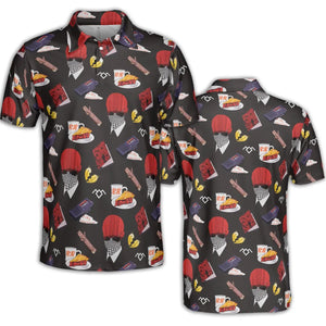 Twin Peaks Pattern AOP Men/Women Polo Shirt