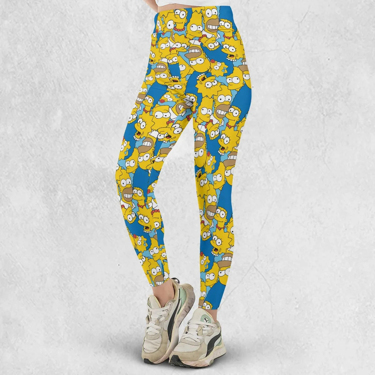 Head Toss The Simpson Characters Legging