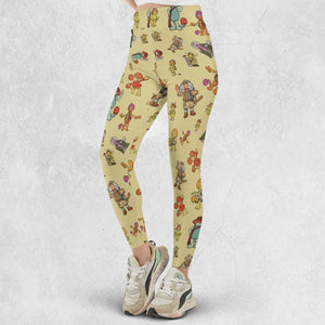 Fraggle Rock Characters Legging