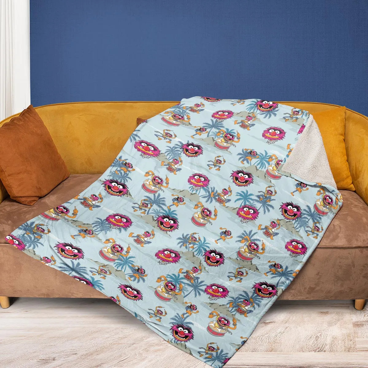 Animal The Muppet Show Drum Tropical Fleece Blanket