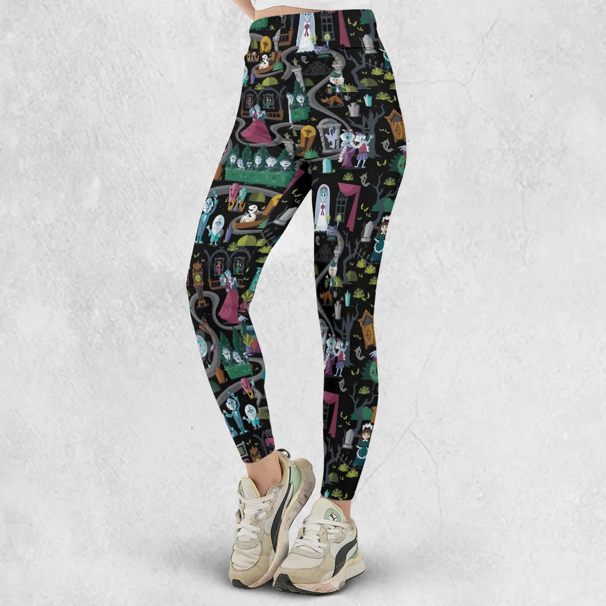 Haunted Mansion Map Legging