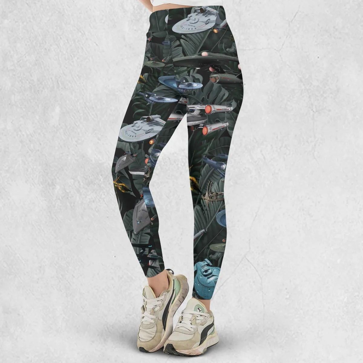 Star Trek Spaceship Pattern Legging