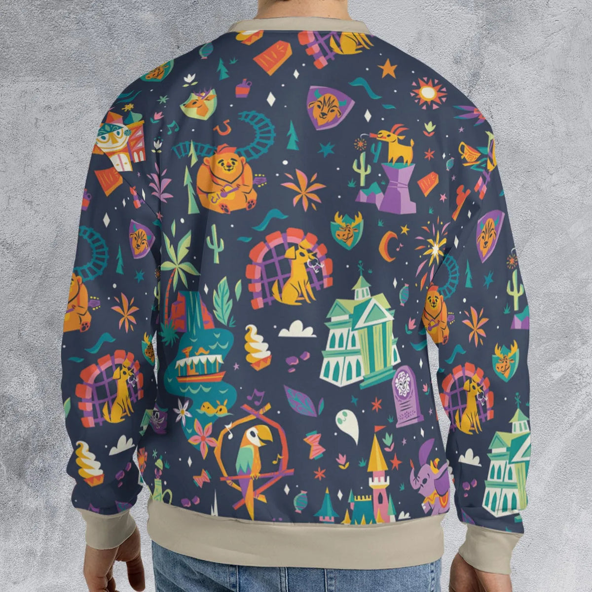 Magic Kingdom Theme All-over Print Sweatshirt