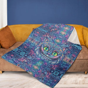 Cheshire Cat Alice In Wonderland Fleece Blanket
