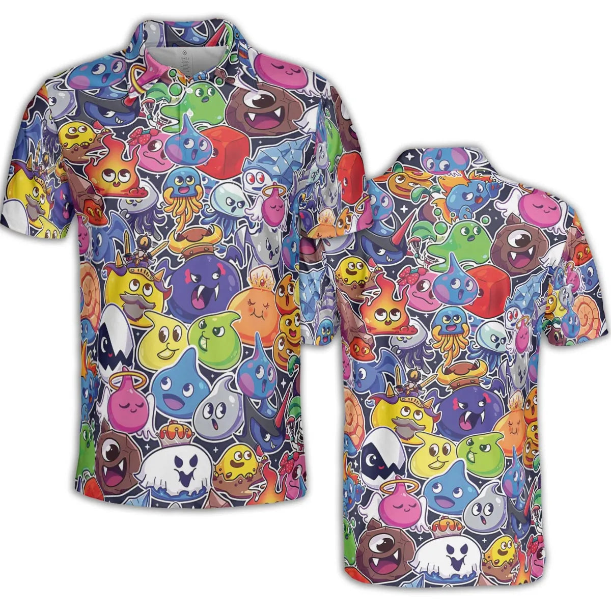 Slimes Dragon Quest AOP Men/Women Polo Shirt