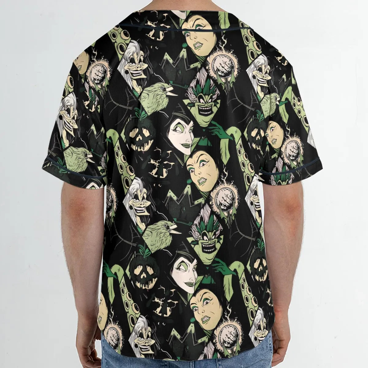 The Villains Pattern Unisex Baseball Jersey