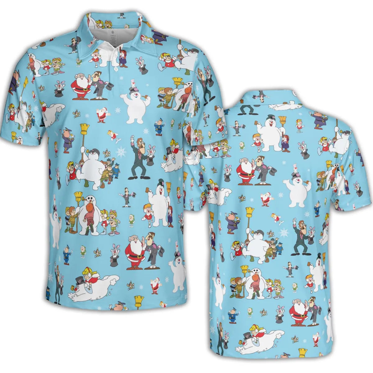 Cast Frosty The Snowman AOP Men/Women Polo Shirt