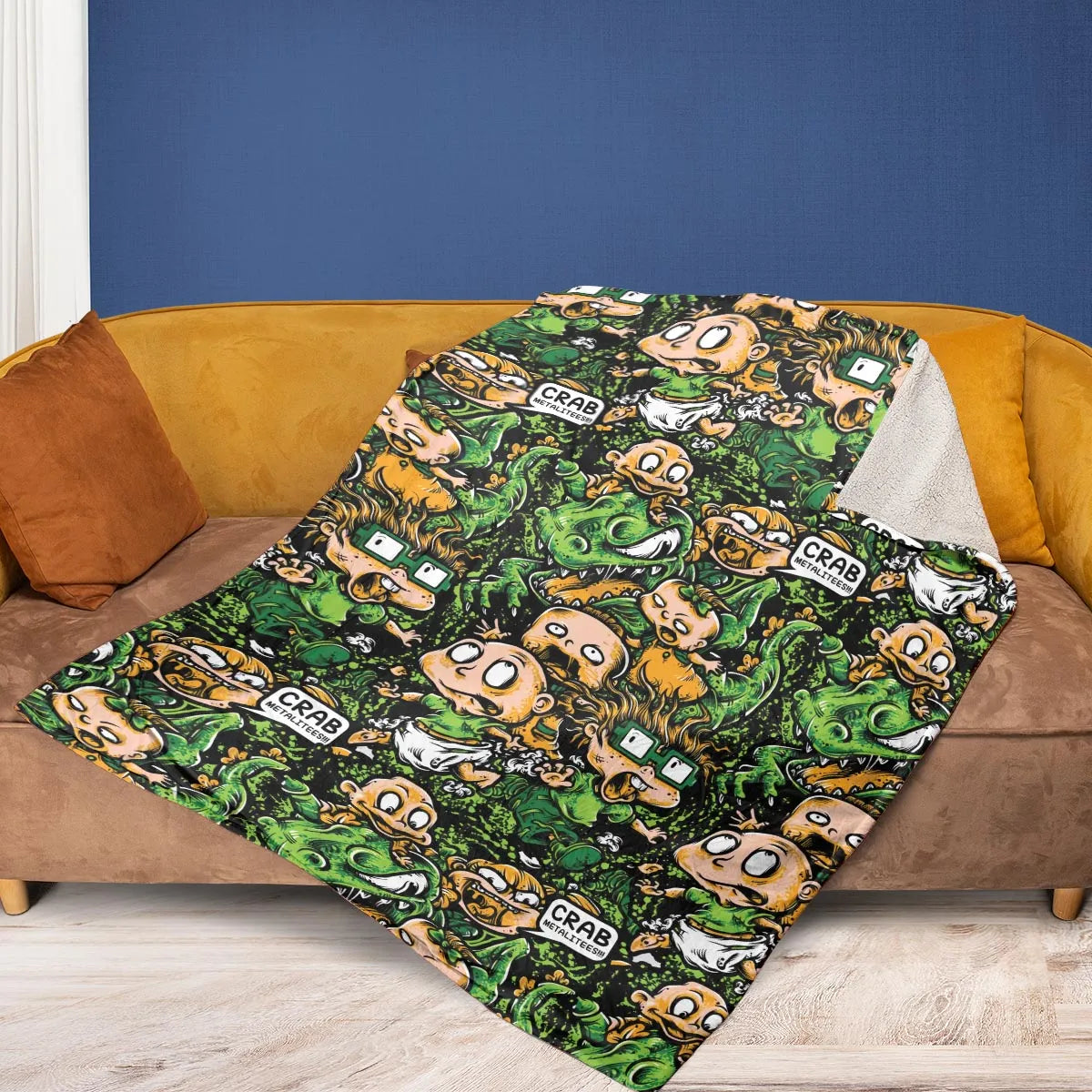 Old Skool Saturday Morning Rugrats Fleece Blanket