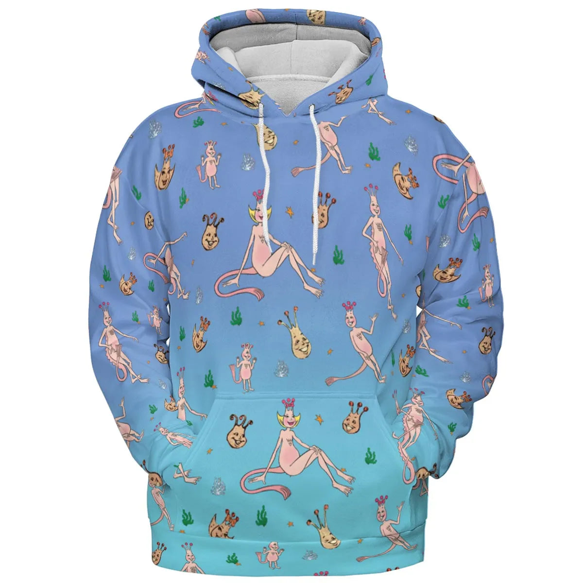 Who You Callin' One-eyed Shrimp Sea-Monkeys All-over Print Hoodie