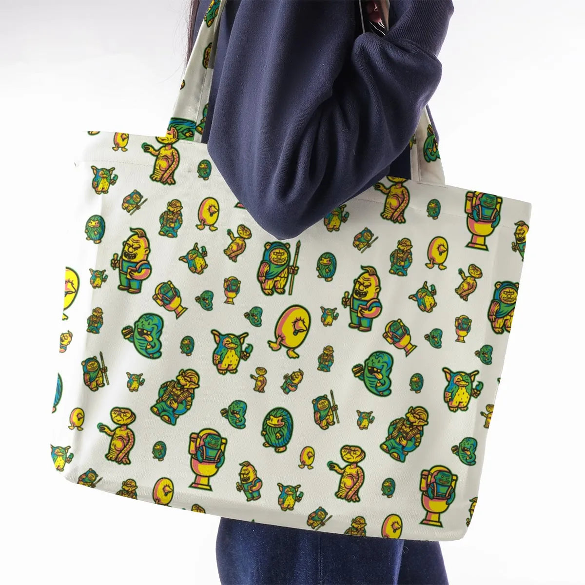 80s But Goodies Large Tote Bag
