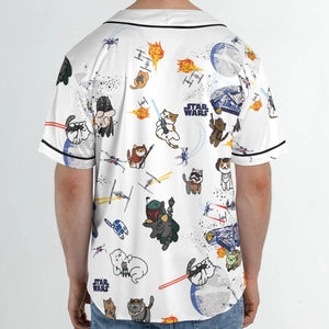 Star Wars Cats Unisex Baseball Jersey
