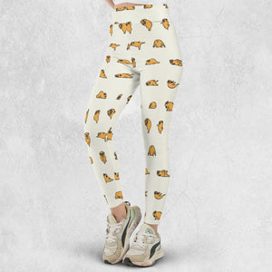Pug Hot Yoga Pattern Legging