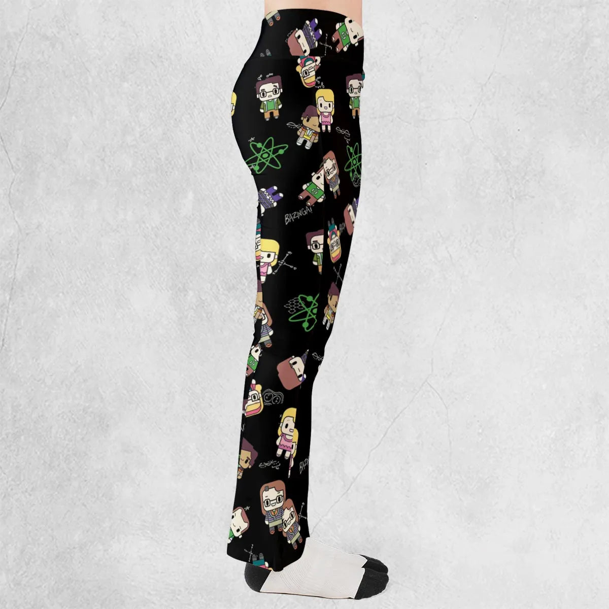 Geeky Bazinga The Big Bang Theory Flare Leggings