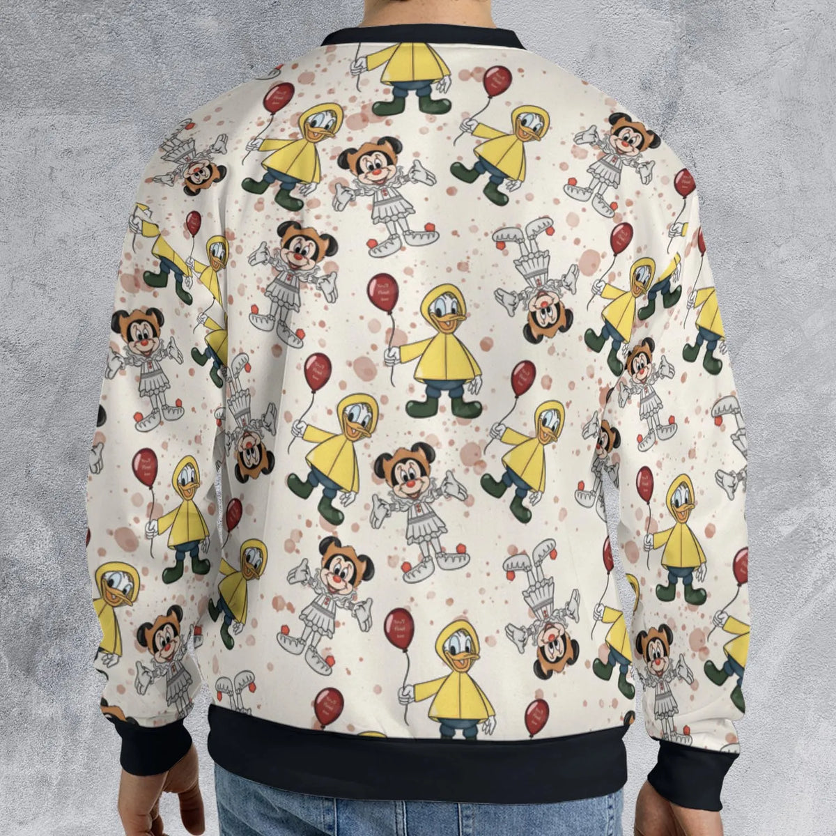Mouse Clown All-over Print Sweatshirt