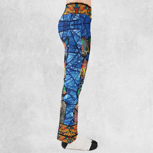 The Beginning Star Trek Pattern Flare Leggings