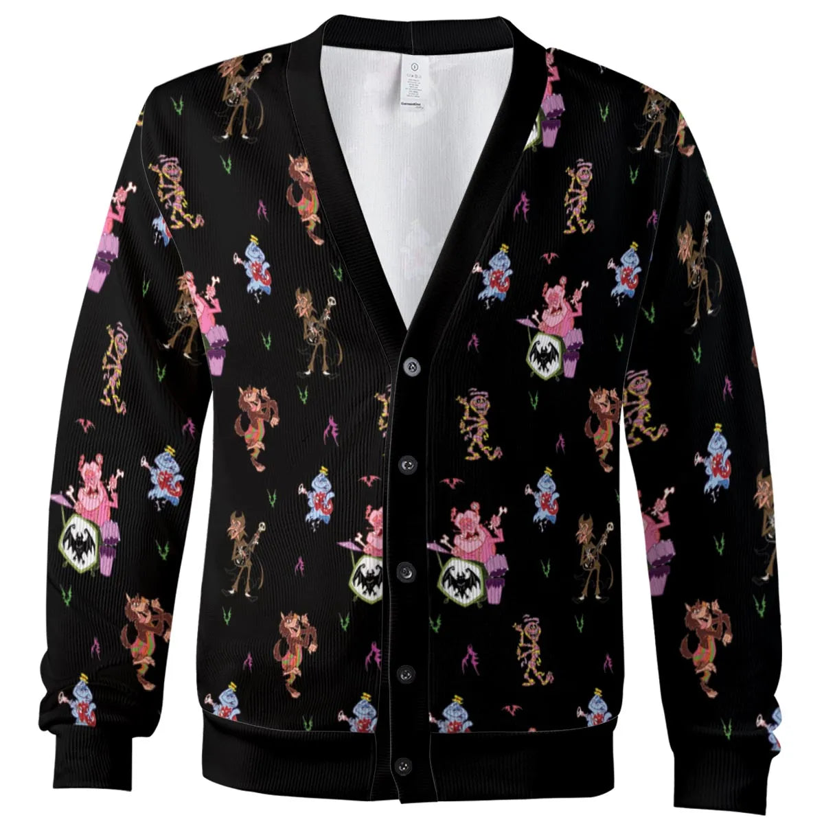 Monsters Cereal Pattern Cardigan