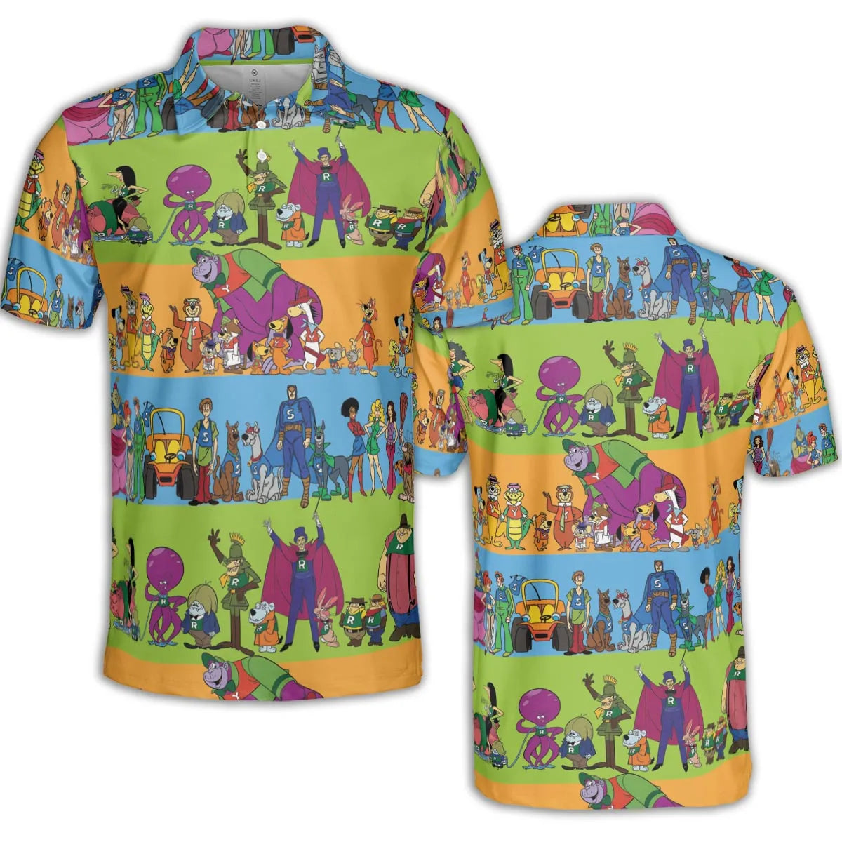 Yogi Yahooeys Scooby Doodies Really Rottens Laffalympics AOP Men/Women Polo Shirt