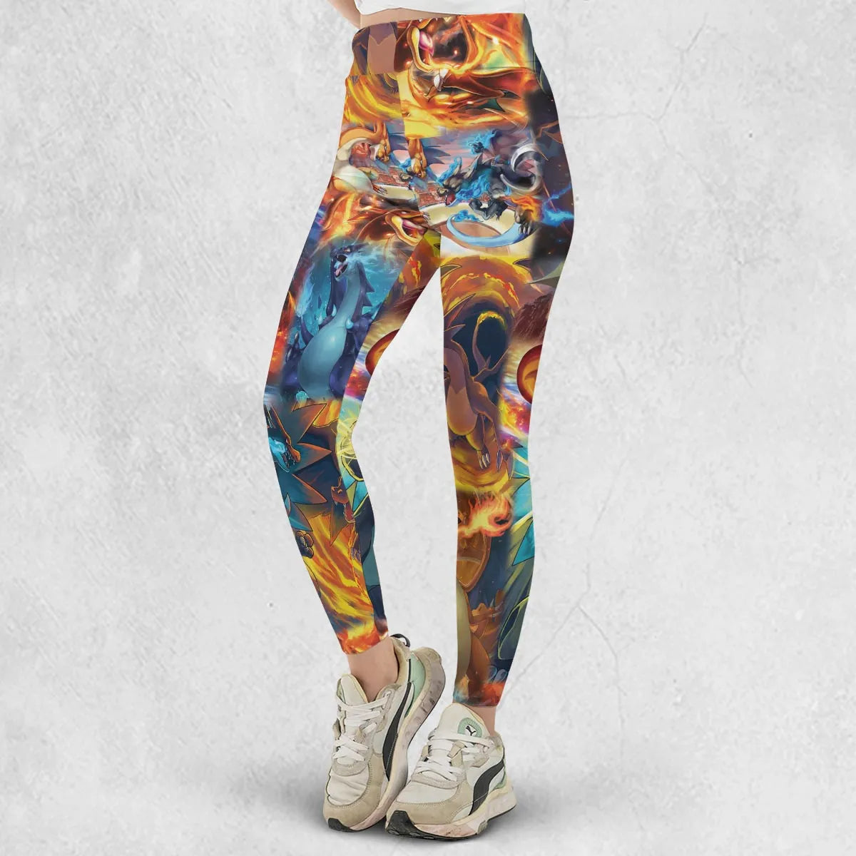 Charizard Ice Fire Dragon Combat Legging