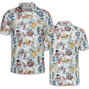 Cereal Favs Large Scale AOP Men/Women Polo Shirt