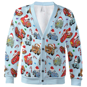 Christmas Cars Cars Toon Cardigan
