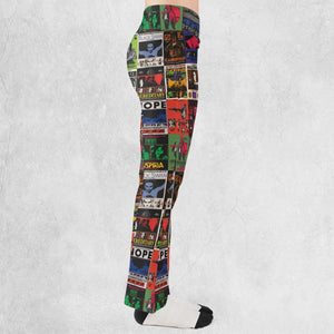 Modern Horror Movies Nope Ghostface Pinhead Pearl Leatherface Halloween Flare Leggings