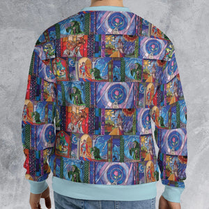 Beauty And The Beast Story Windows All-over Print Sweatshirt