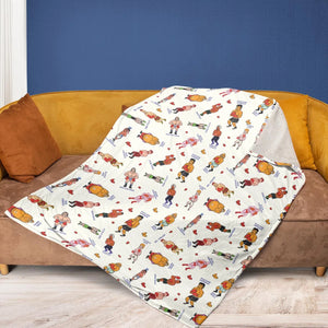 Retro Game Punch Out Fleece Blanket