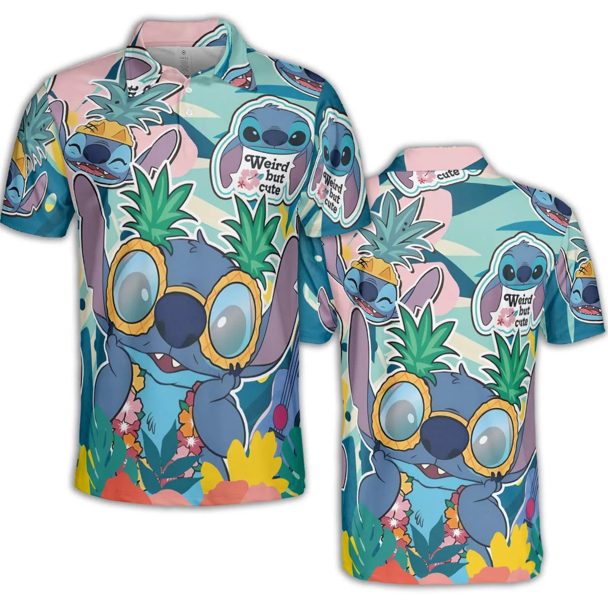 Weird But Cute Stitch AOP Men/Women Polo Shirt
