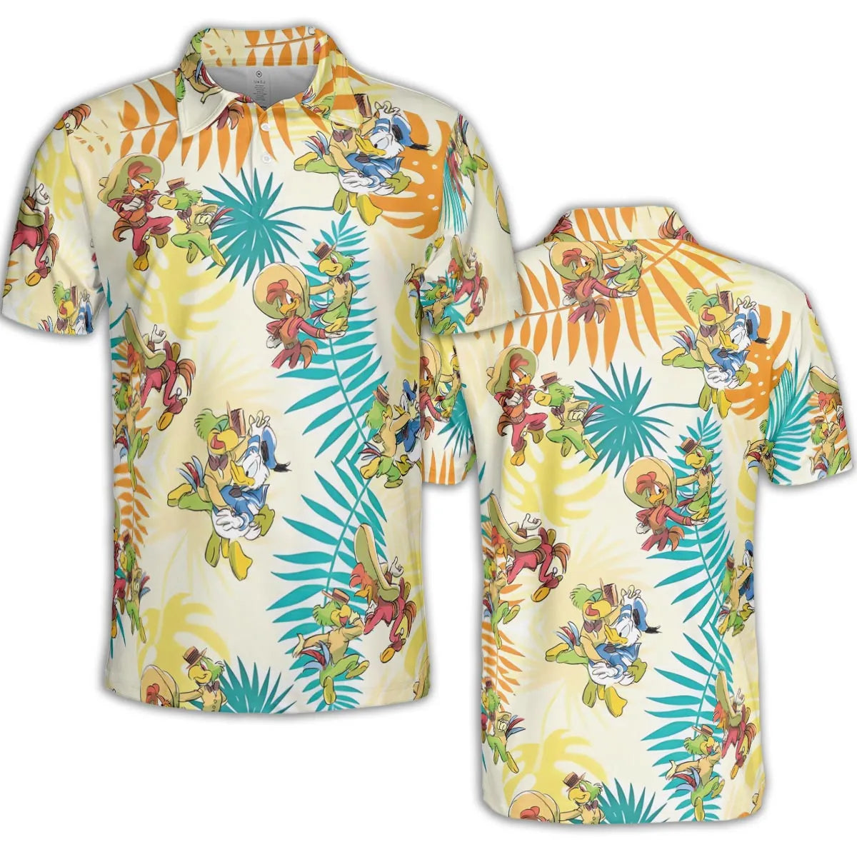 Tropical The Three Caballeros AOP Men/Women Polo Shirt