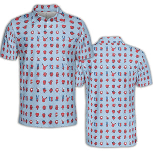 Funny Spider-Man Characters Pattern AOP Men/Women Polo Shirt