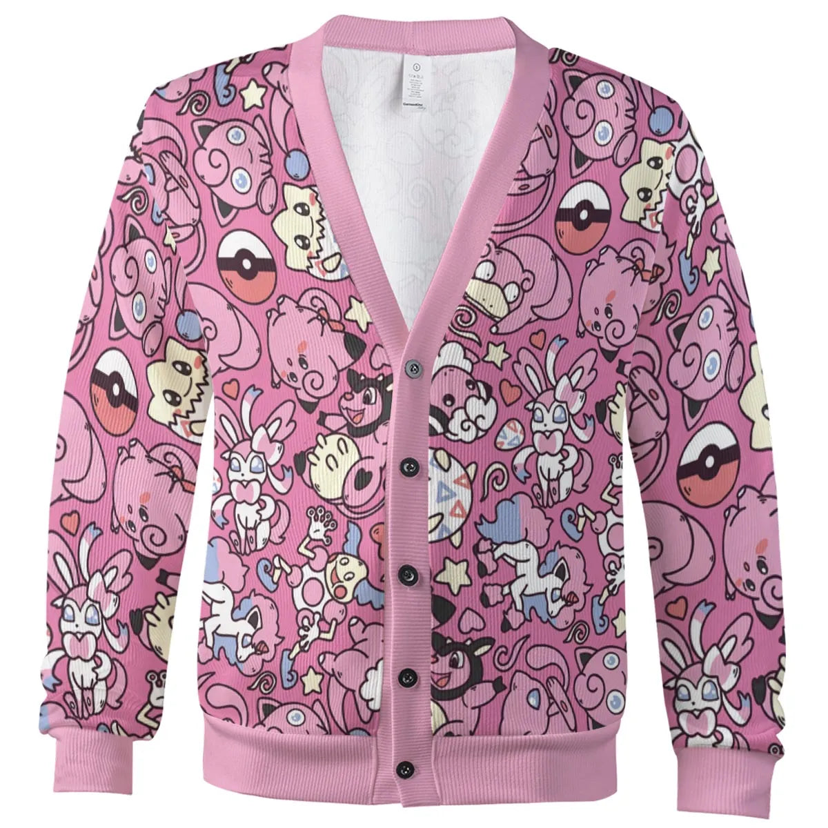 Fairy Pokemon Pattern Cardigan