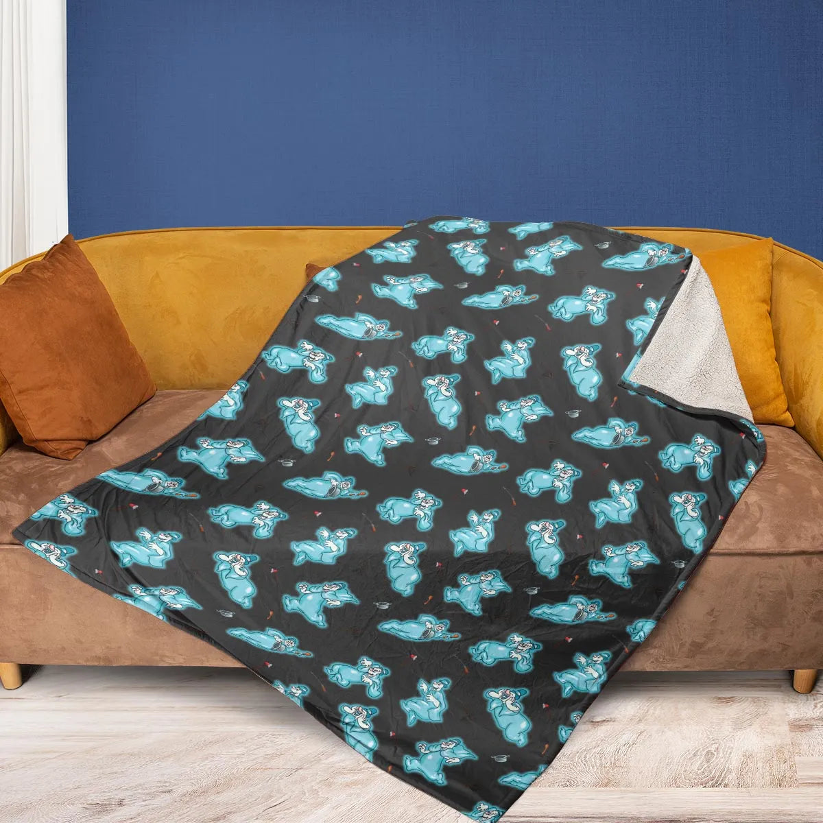 Classic Animated Cartoon Lonesome Ghosts Fleece Blanket