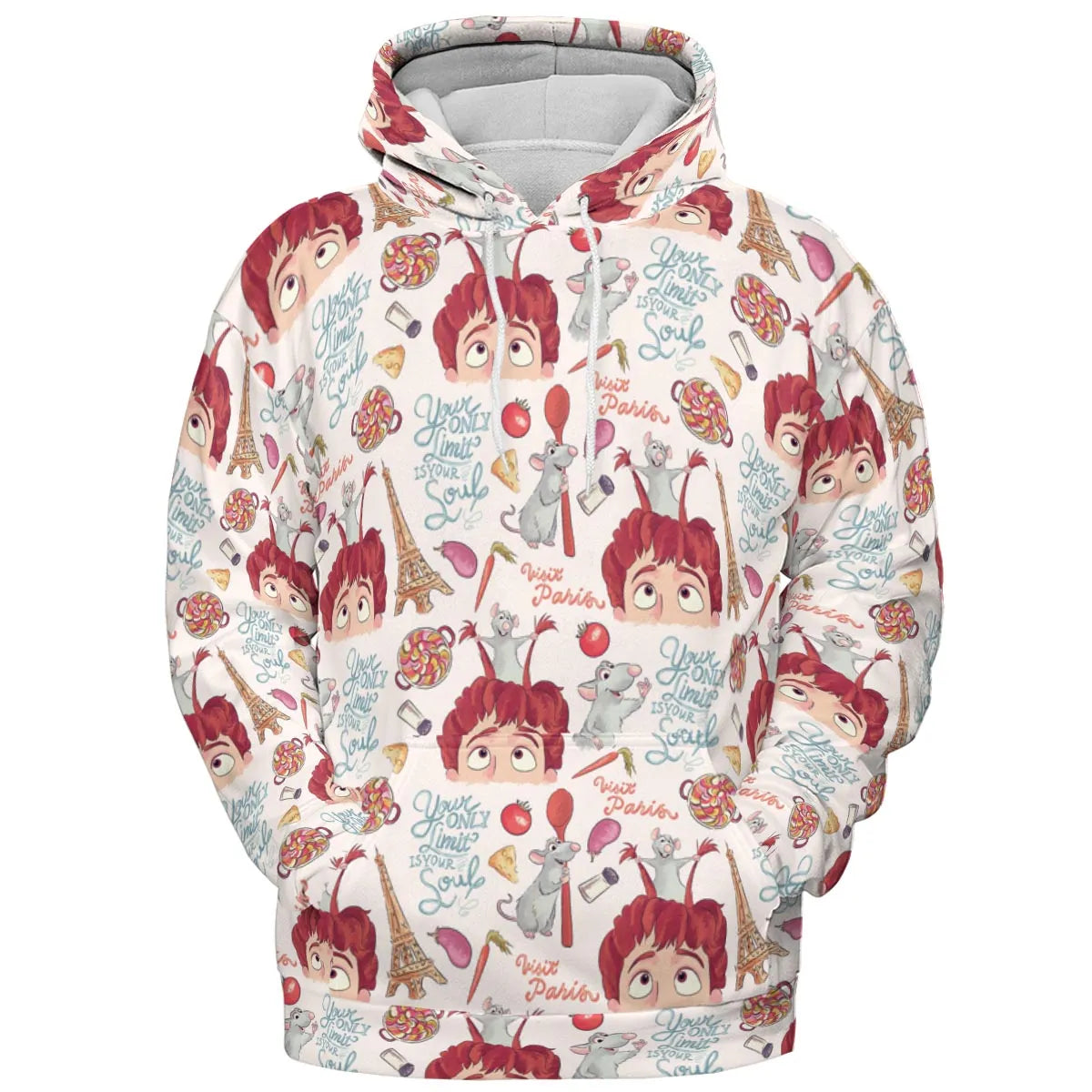 Cute Controller Ratatouille All-over Print Hoodie