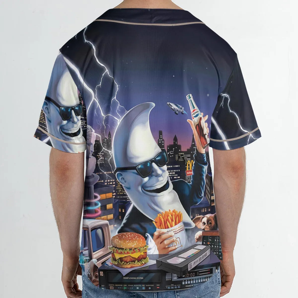 Retro Moon Mac Tonight Unisex Baseball Jersey
