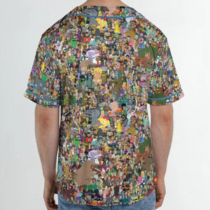Futurama Characters Unisex Baseball Jersey