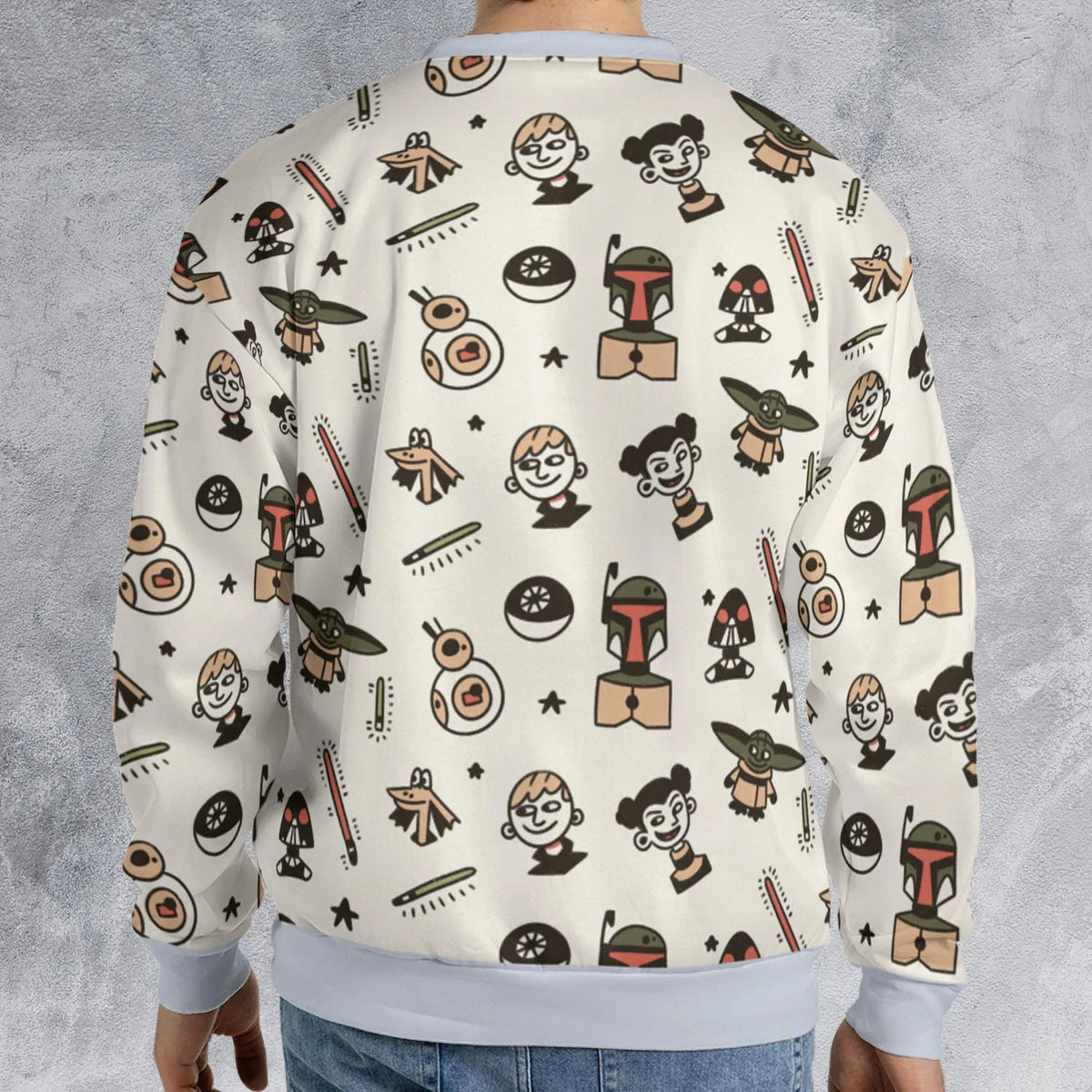 Retro Galaxy Star Wars All-over Print Sweatshirt