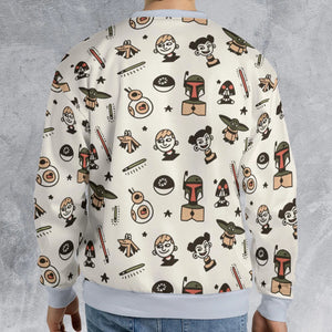 Retro Galaxy Star Wars All-over Print Sweatshirt