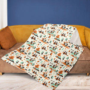 Halloween folklore The Headless Horseman Fleece Blanket