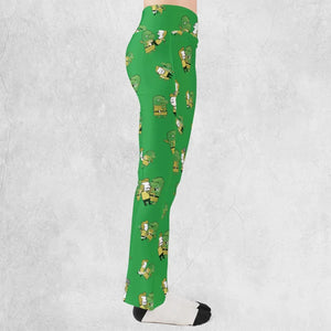 Kirk-Fu With Gorn Star Trek Flare Leggings