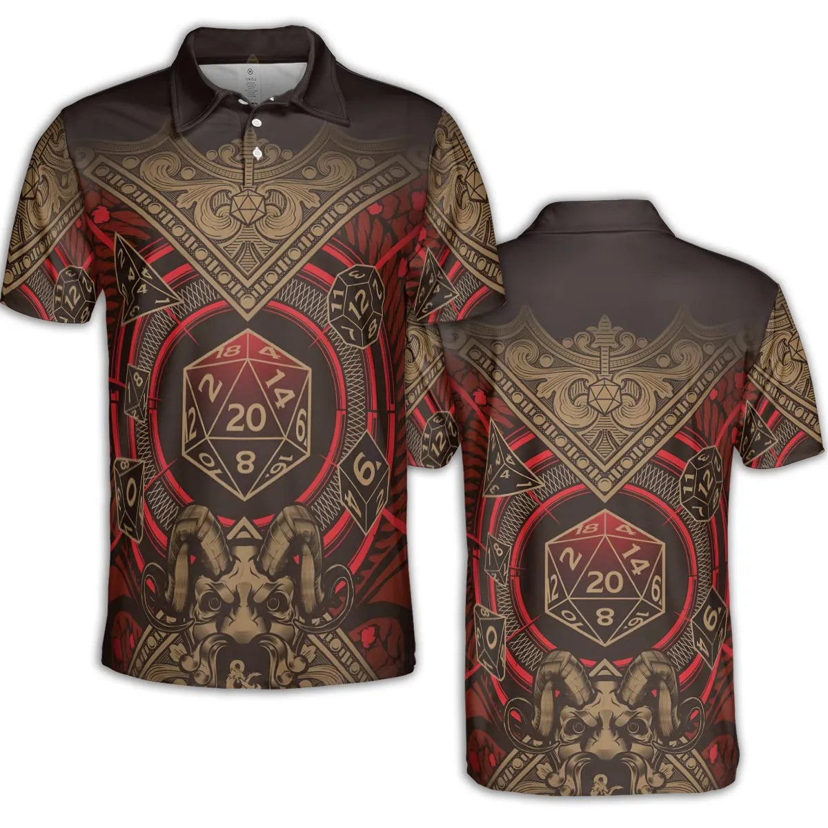 Critical Style DnD AOP Men/Women Polo Shirt
