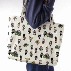 Hey Arnold Characters Large Tote Bag