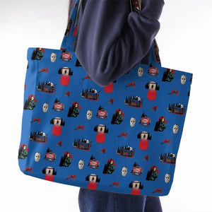 Jason Vorhees Camp Crystal Lake Halloween Large Tote Bag