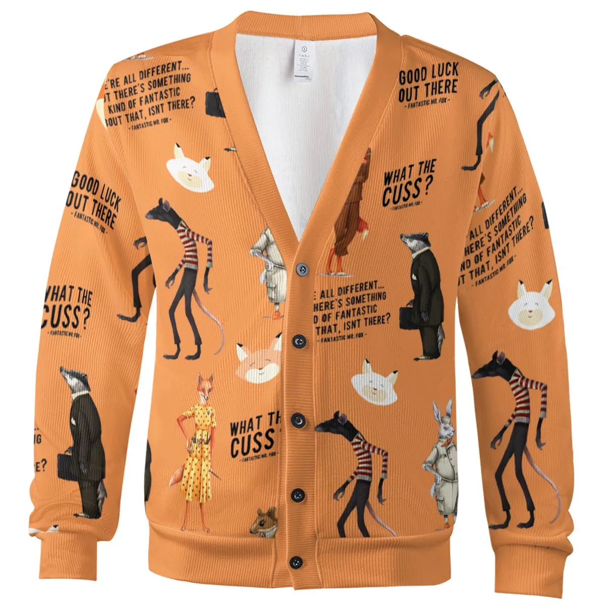 Cuss You Are Fantastic Mr. Fox Cardigan