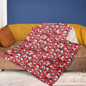 Betty Boop Singer Cartoon Sexy Fleece Blanket