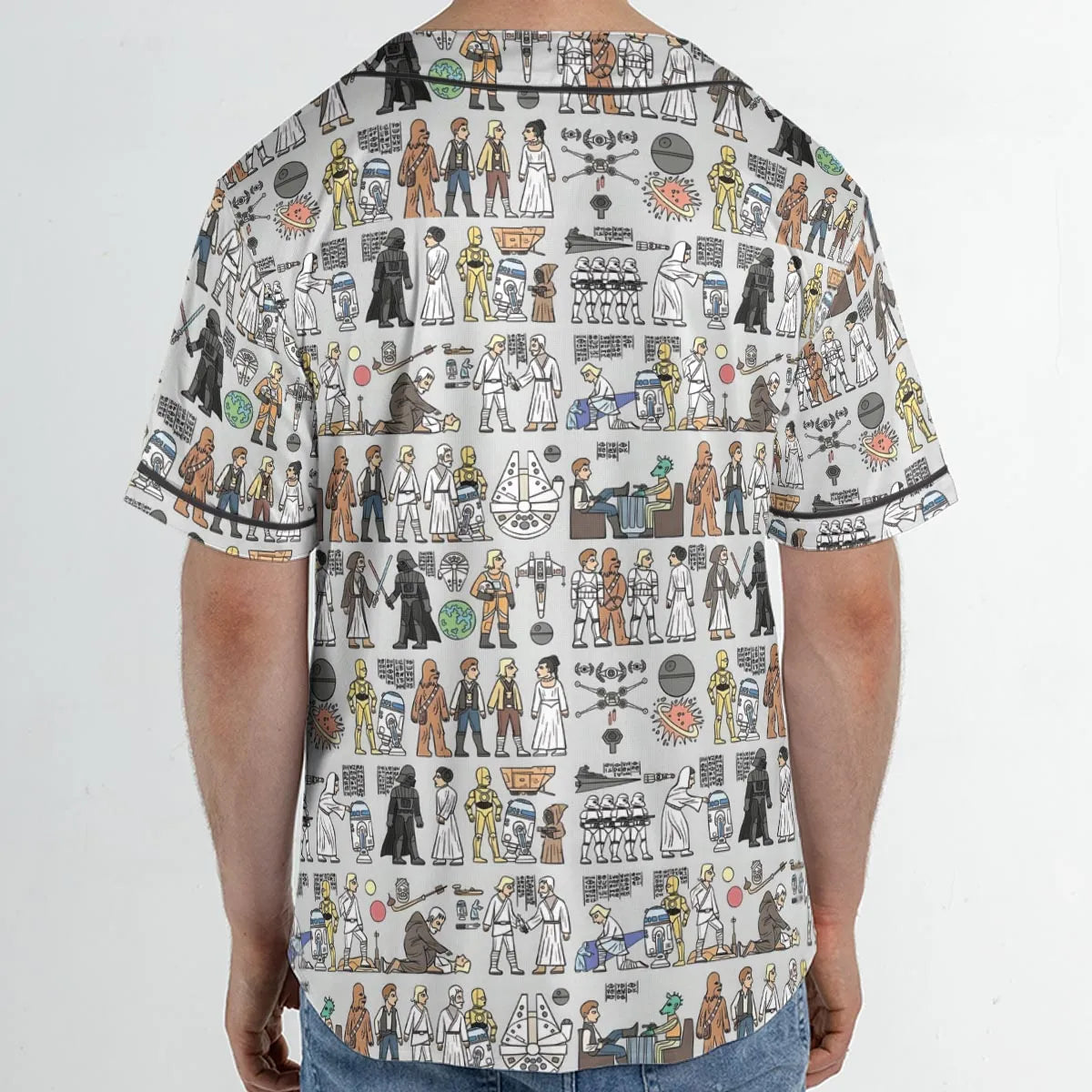Egyptian Galaxy Wars Unisex Baseball Jersey