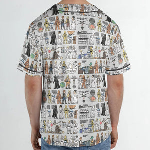 Egyptian Galaxy Wars Unisex Baseball Jersey