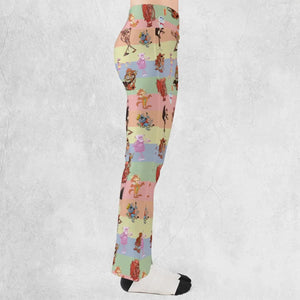 Spooky Monster Mash Cereal Monster Flare Leggings