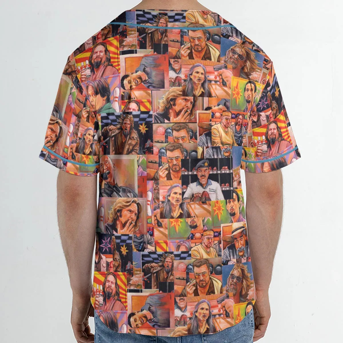 The Big Lebowski Painting Pattern Unisex Baseball Jersey