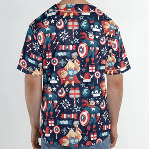 Marvelous Christmas Unisex Baseball Jersey